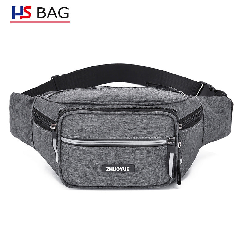 Korean Style Waterproof Oxford Cloth Stall Supermarket Large Men's Waist Packs