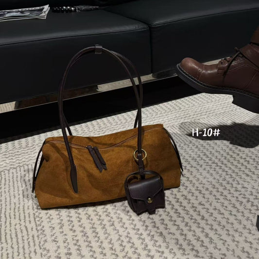 Women's High-grade Retro Suede Large Capacity Underarm Bags