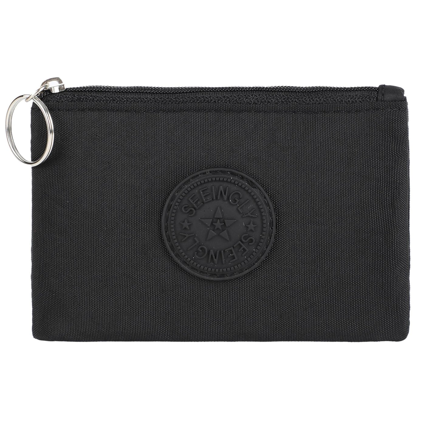 Cool Glamorous Zipper Nylon Solid Color Card Holder