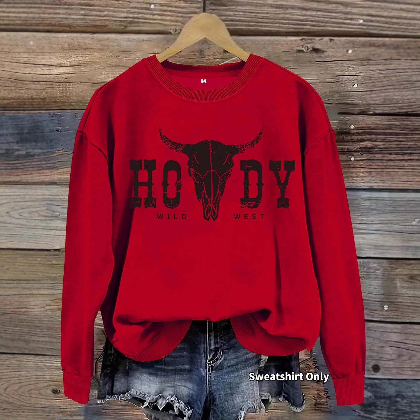 Women's Loose Casual Nomadic Cattle Printed Wear Sweaters