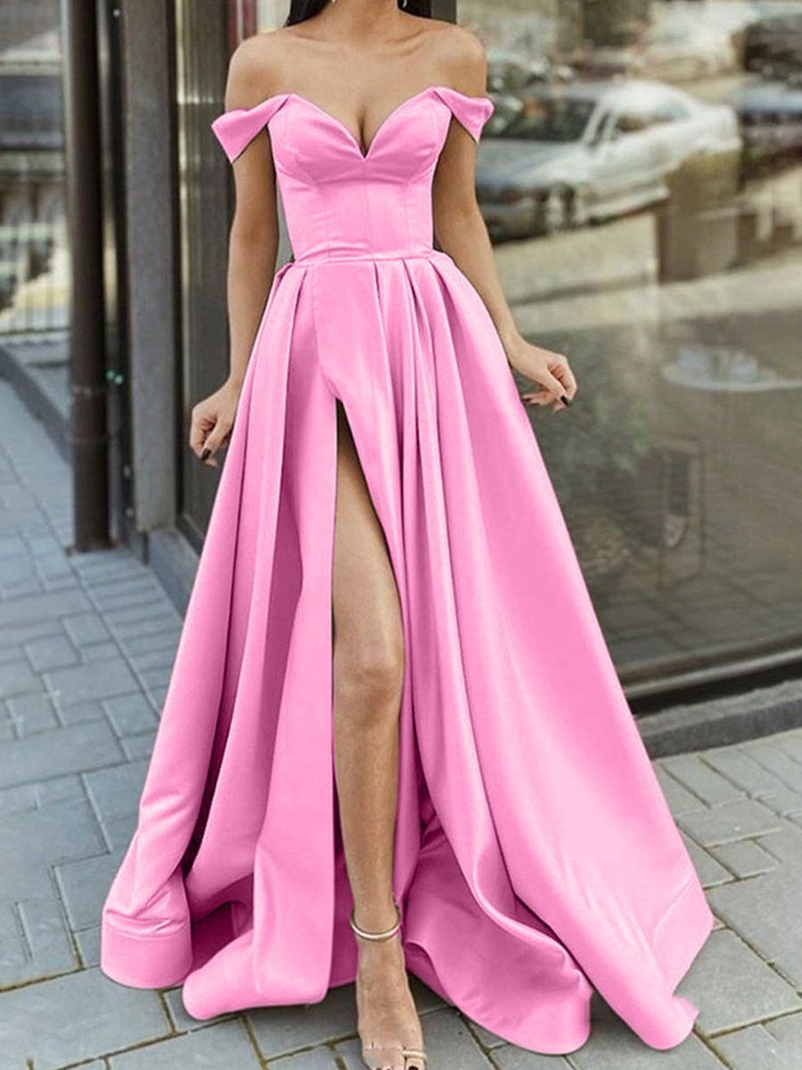 Women's Clothes Multicolor Tube Backless Large Swing Dresses