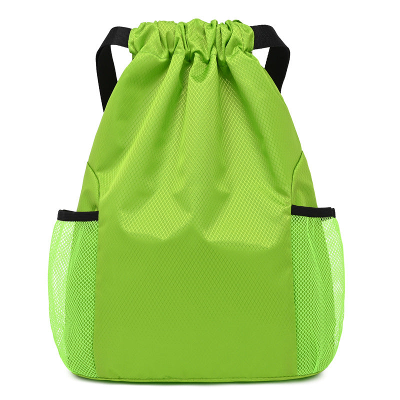 Women's & Men's Waterproof Oxford Cloth Wide Strap Drawstring Sports Backpacks