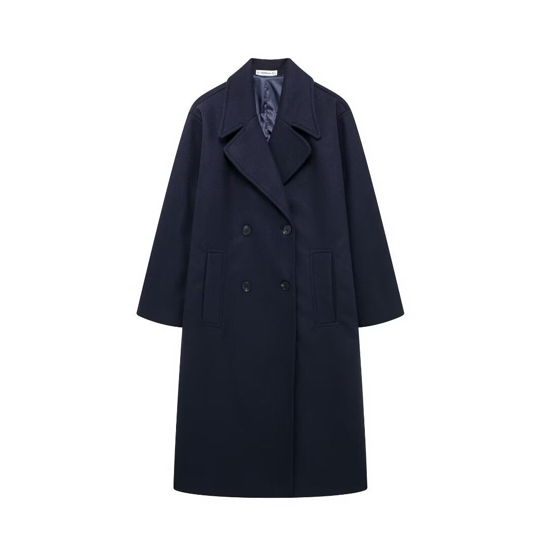 Women's Street Warm Temperament Soft Loose Trench Coats