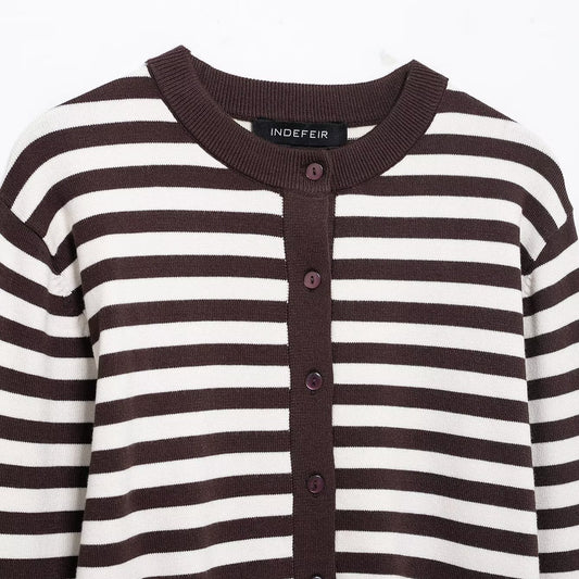 Creative Stylish New Autumn Striped Knitted Knitwear