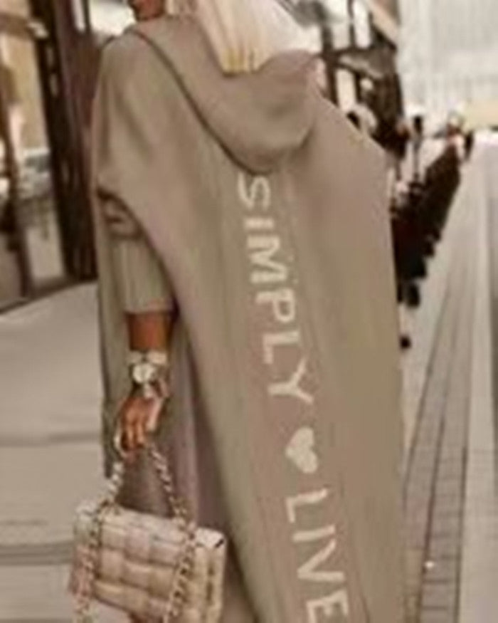 Women's Knitted Idle Style Loose Mid-length Knitwear