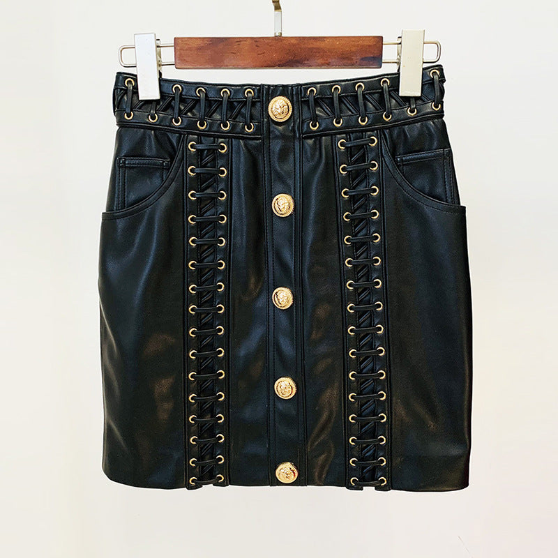 Charming Slouchy Fashion Corns Rope Leather Jackets