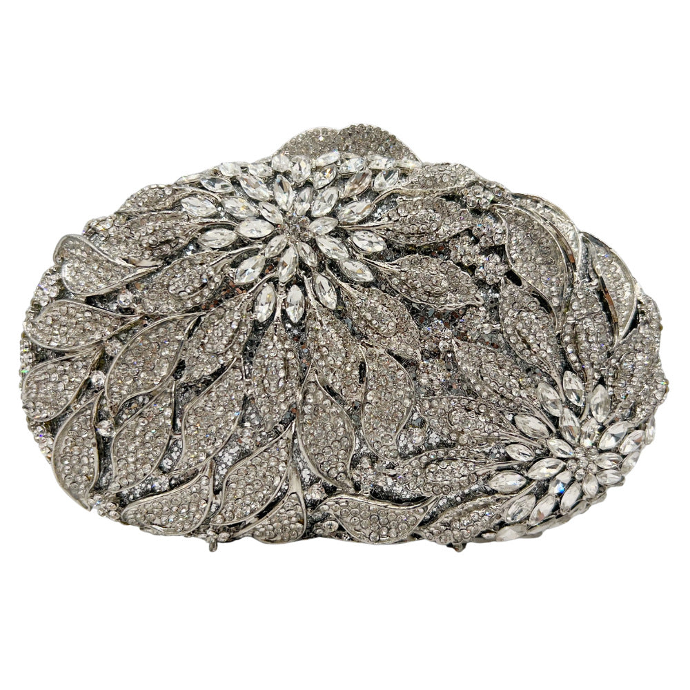 Women's Diamond Banquet Clutch Hollow Metal Hard Evening Bags