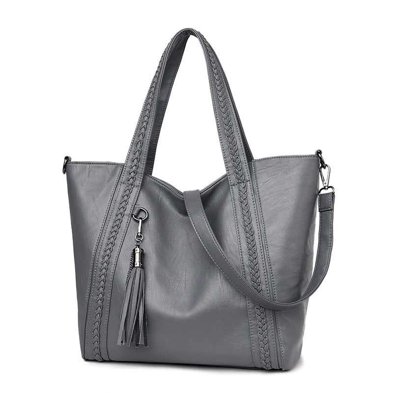 Women's Korean Simple Elegant Woven Mother Handbags