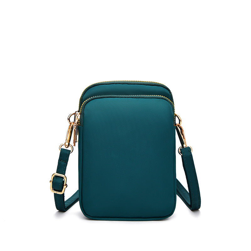 Women's Nylon Mobile Lightweight Fashion Mini Vertical Phone Bags