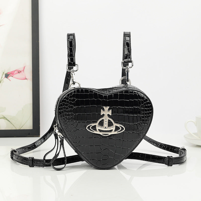 Women's Pattern Love High Sense Fashion Patent Backpacks