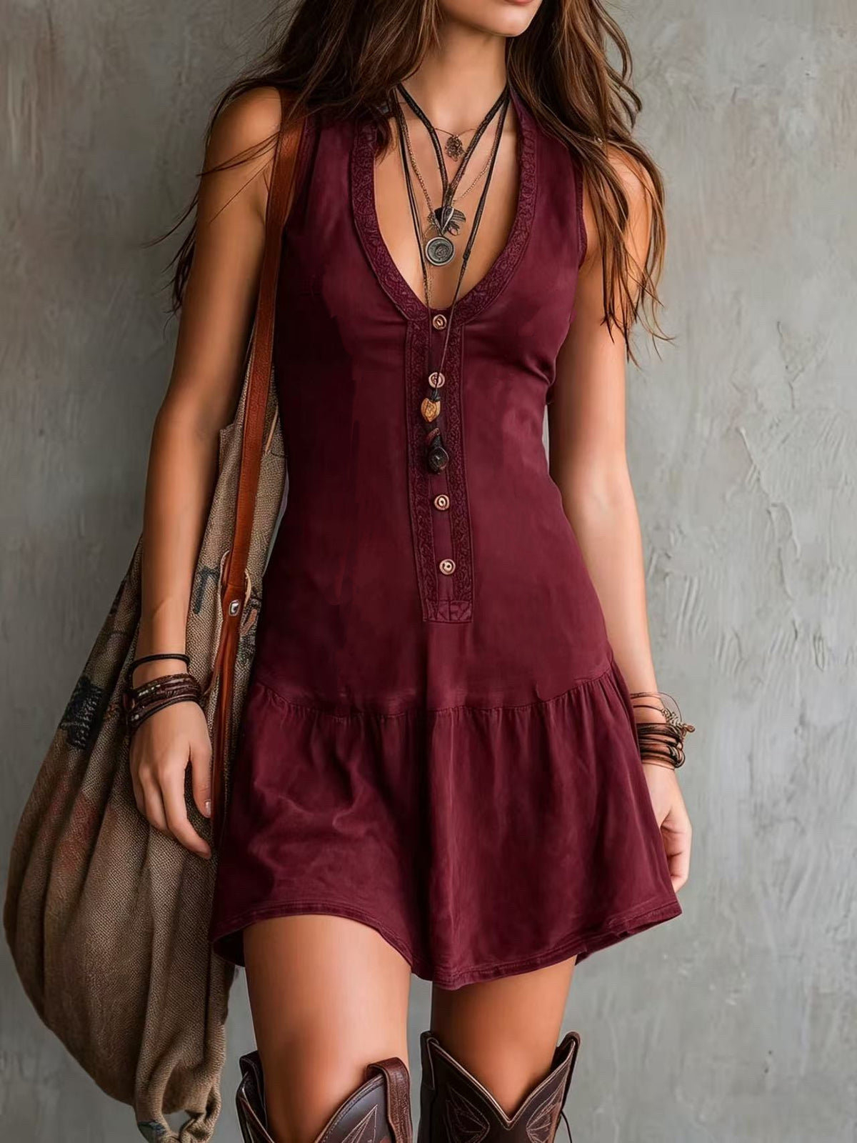 Women's Summer Fashion Elegance Sleeveless Fastener Decoration Shorts