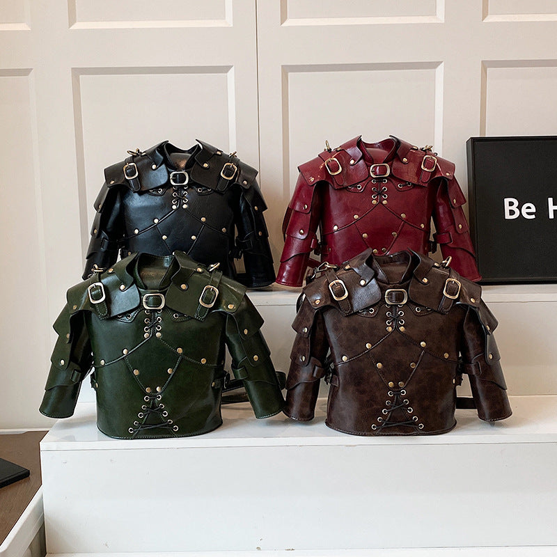 Creative Retro Armor Punk Neutral Street Handbags