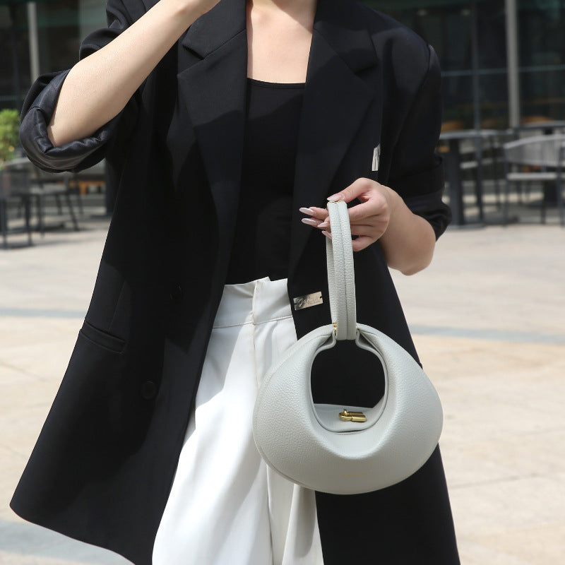 Medium Monthly Curved Designer Exquisite Hand Handbags