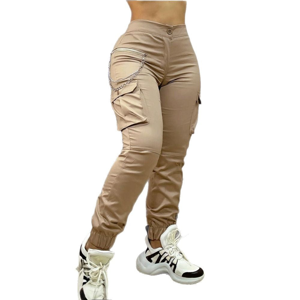 Women's Slim Fit Trendy Wild Stretch Trousers Pants