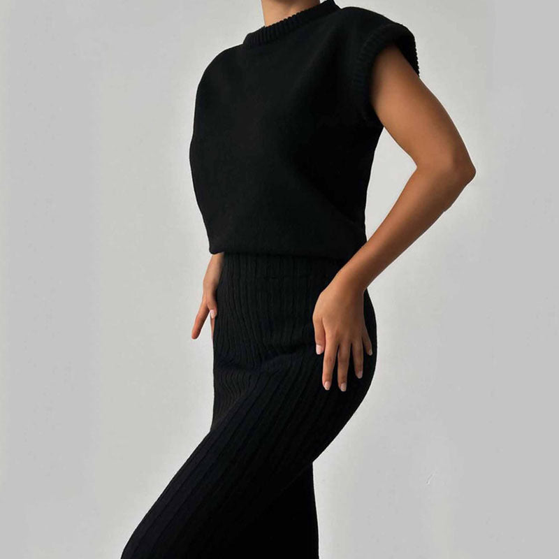 Women's Sleeveless Slim Fit Long Dress Fashion Suits