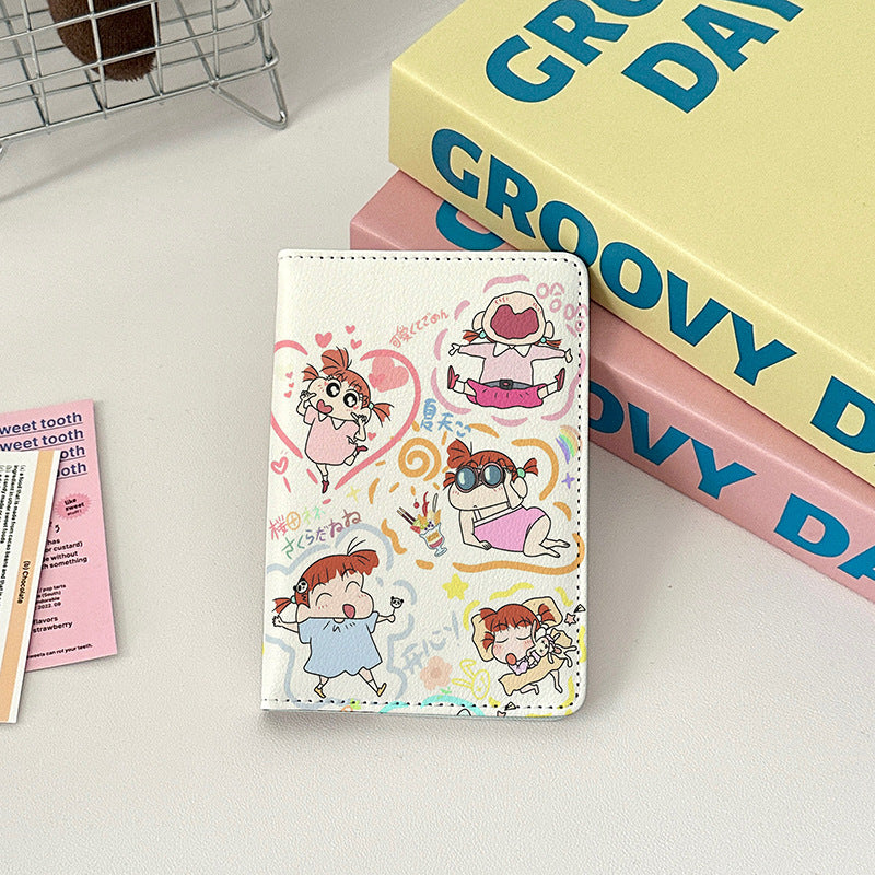 Leather Passport For Going Abroad Cover Card Holder