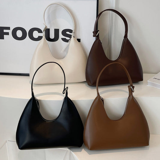 Women's Retro Underarm Simple Selenodont Temperament Leisure Shoulder Bags