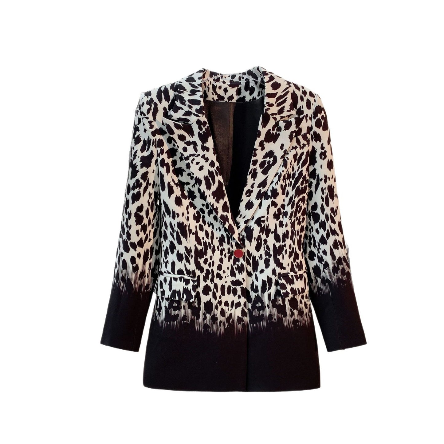 Women's Leopard Print Sexy Woolen Fashion Temperament Coats