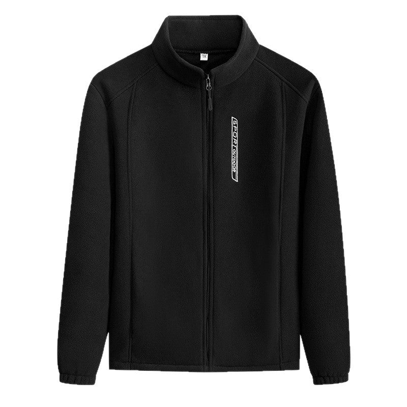 Women's Polar Fleece Fleece-lined Thickening Stand Collar Zipper Women's Sweater, Sweater