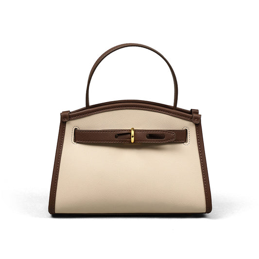 Women's Retro Advanced Portable Texture Minority Fashion Mother Genuine Crossbody Bags