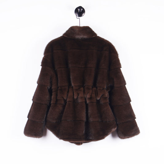 Classy Comfortable Fashion Mink Green Fur Coats