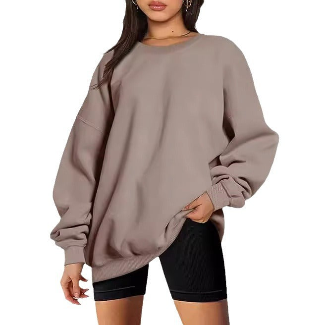 Women's Loose Sports Long Sleeve Round Neck Women's Sweater, Sweater