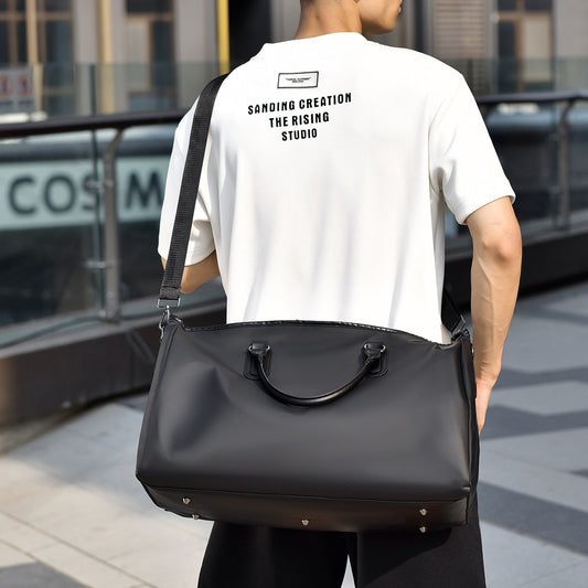 Men's Large Capacity Portable Fashion Commute Trendy Travel Bags