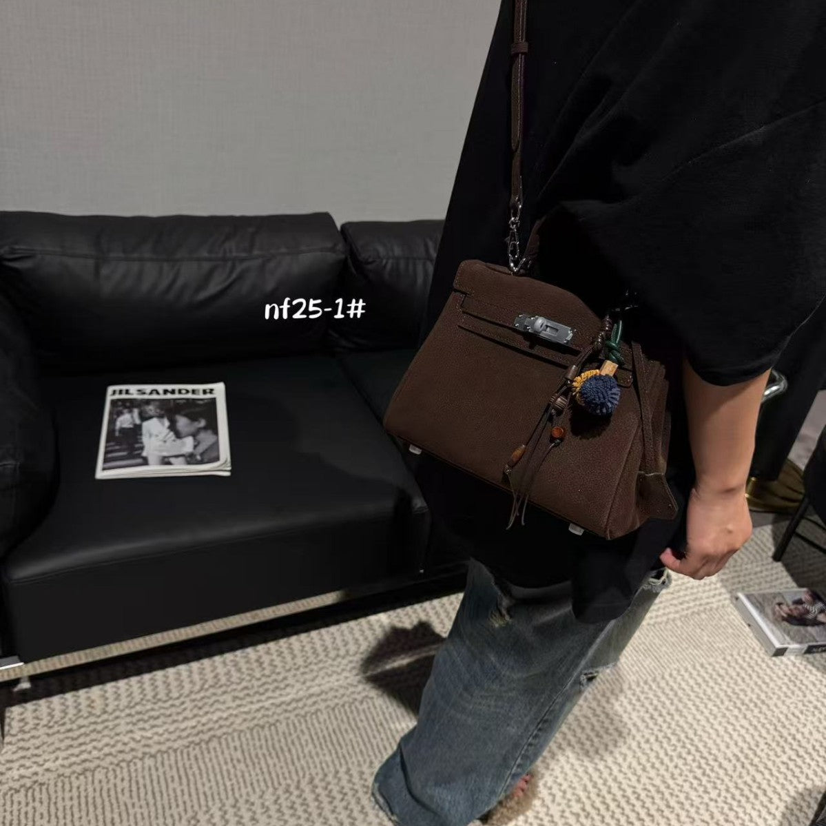 Women's High-grade Portable Kelly Matte Leather Fashion Crossbody Bags