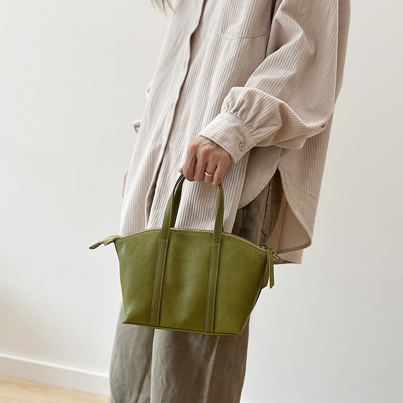 Women's Genuine Leather First Layer Korean Style Handbags