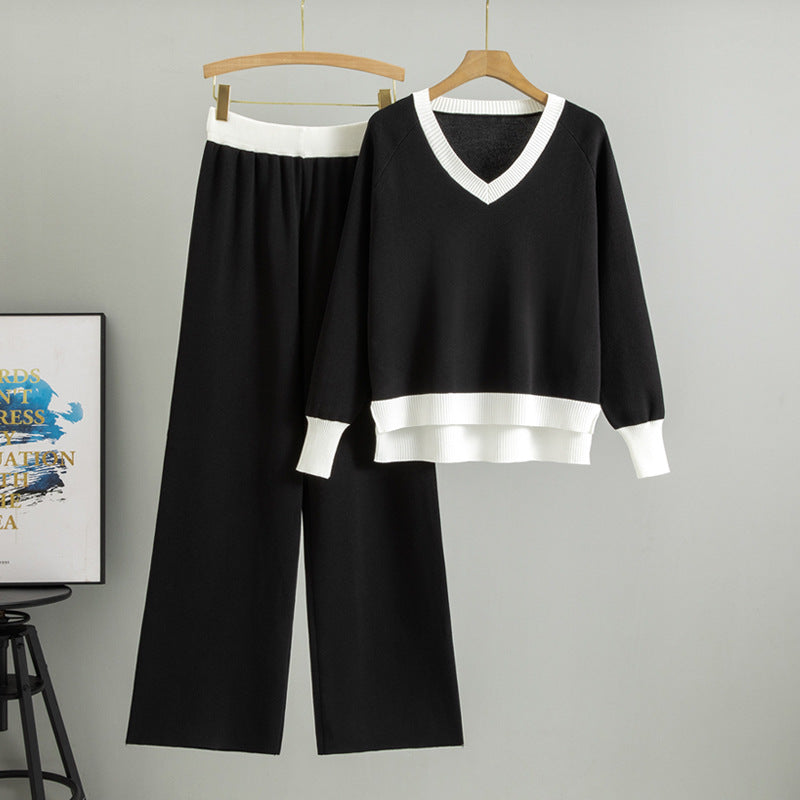 Innovative Women's Loose Pullover Two-piece Set Fashion Casual Suit