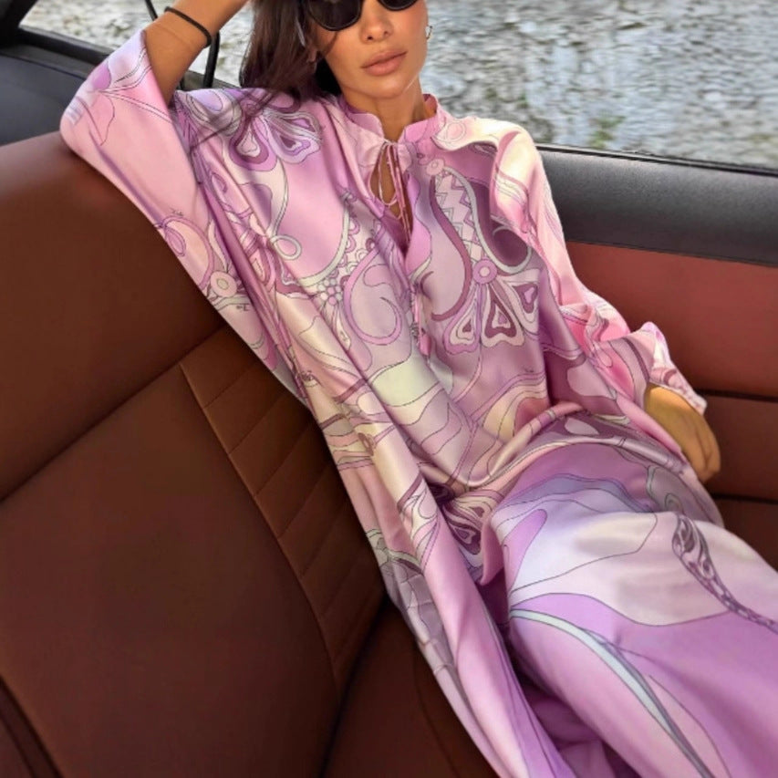 Women's Loose Print Elegant Dress For Dresses