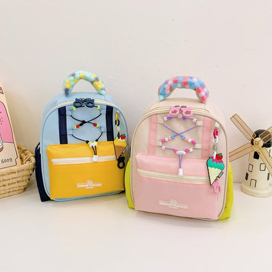 Creative Glamorous Large Capacity Canvas Leisure Kindergarten School Bags