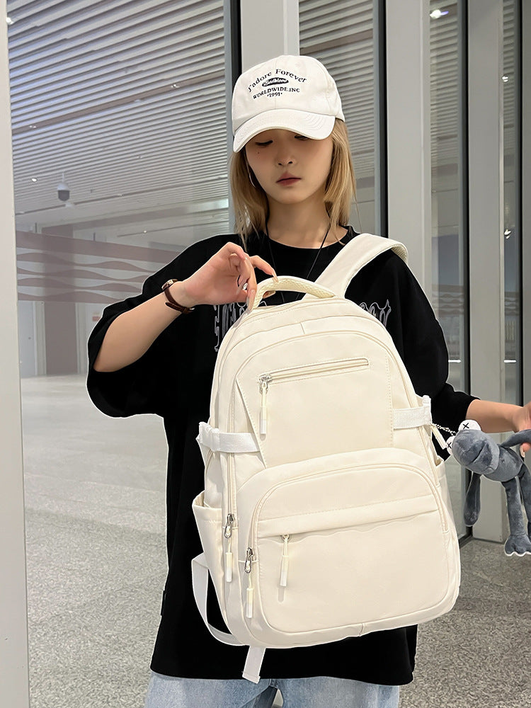 Korean Simple Early High College Leisure Middle School Students' Schoolbags