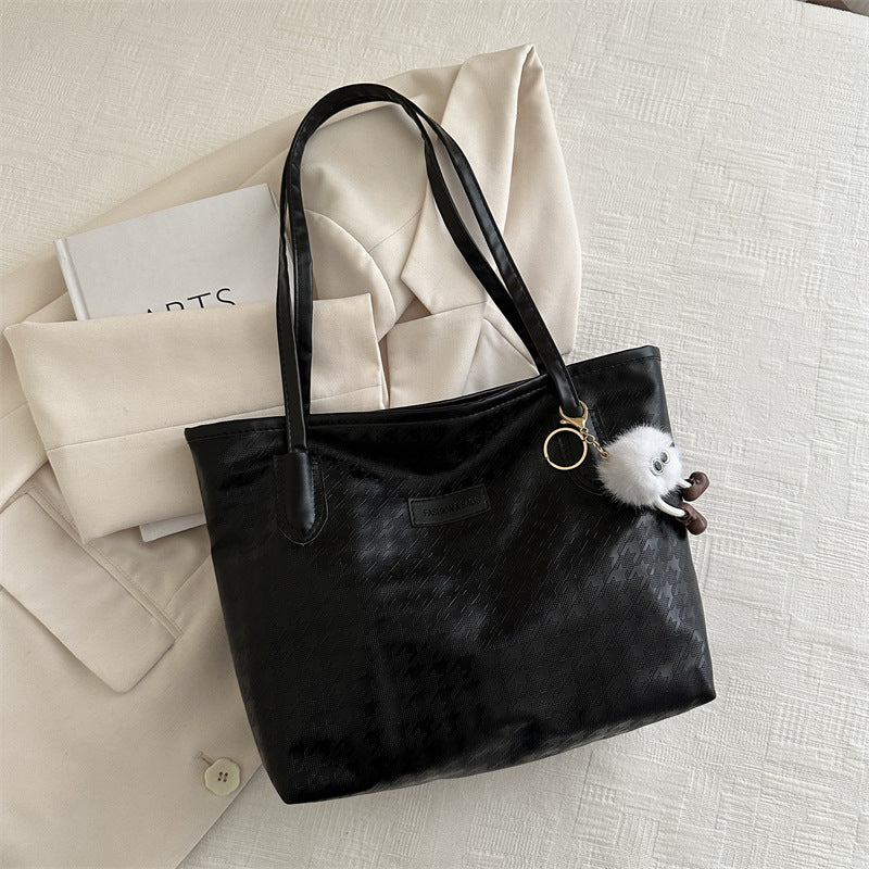 Women's Large Capacity Texture College Class Commuter Shoulder Bags
