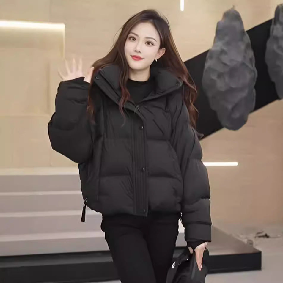 Women's Goods Small Hooded Loose Thickened Warm Coats