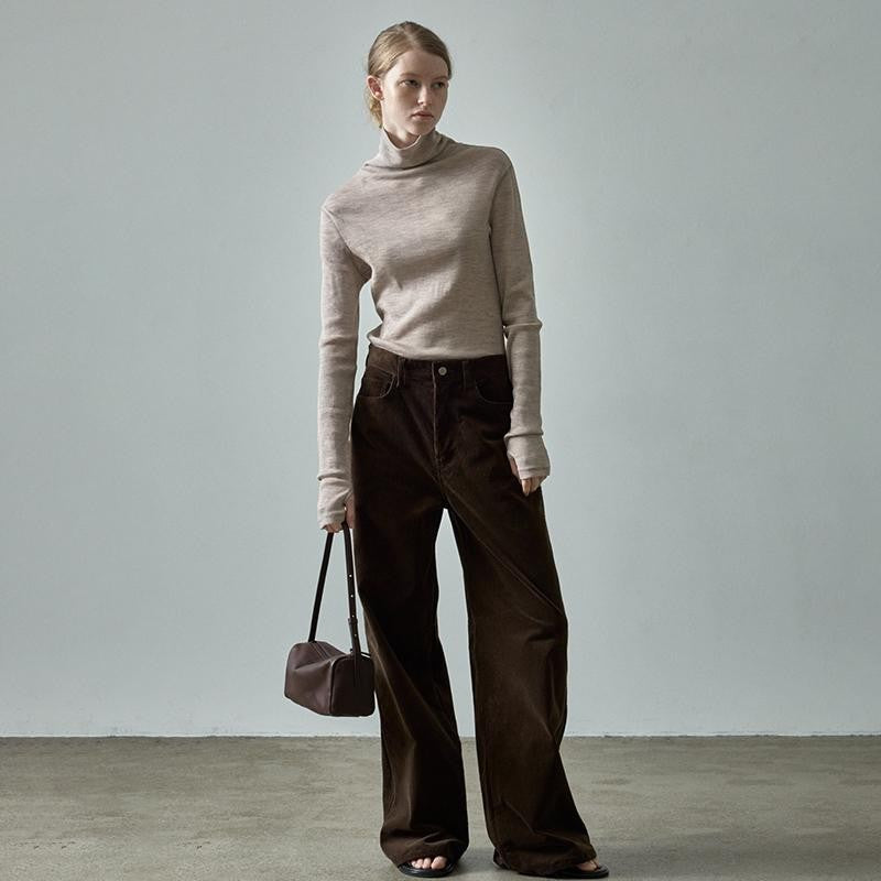 Women's Attractive Corduroy Casual High Waist Pants