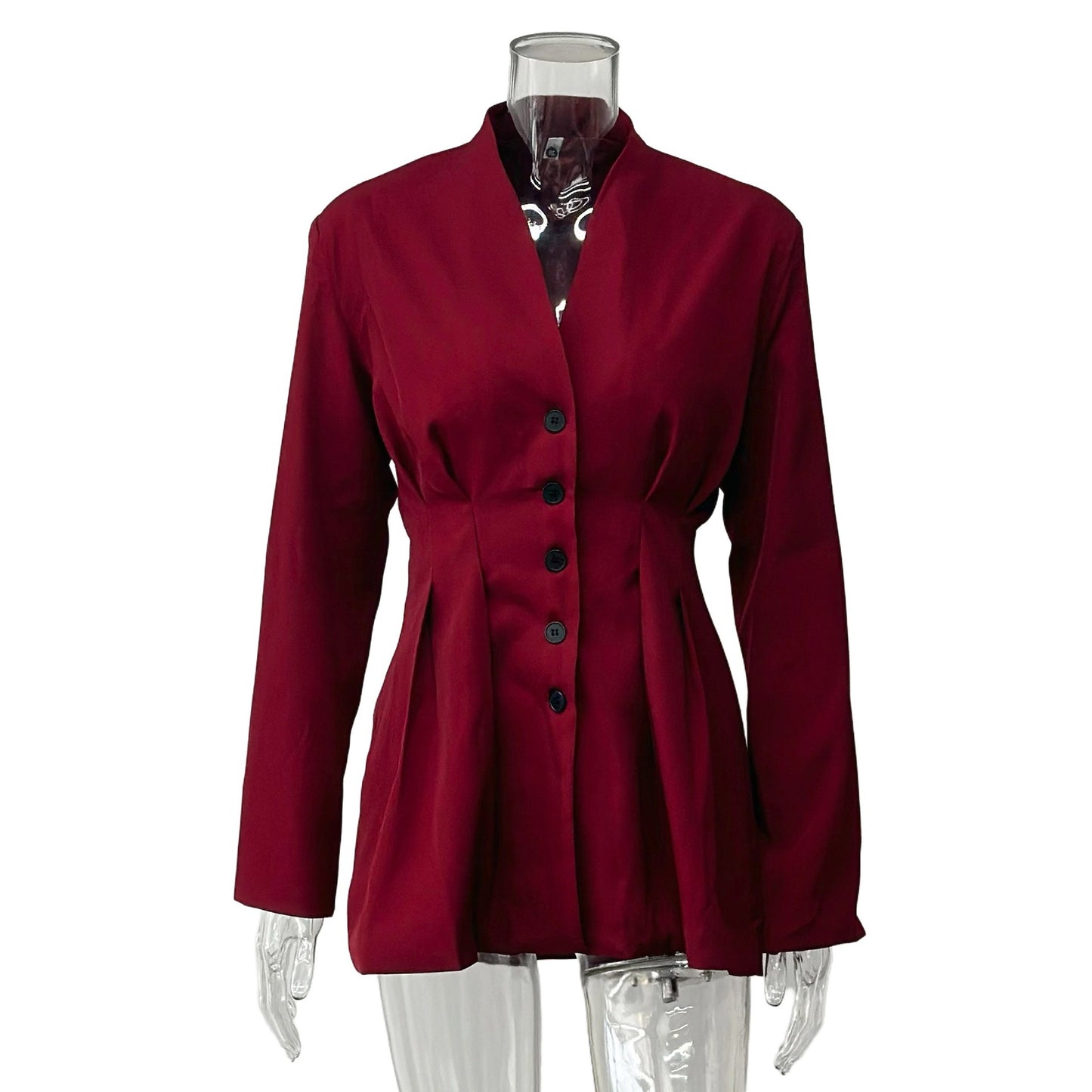 Women's High-grade Vintage Single-breasted Long Sleeves Commuter Blazers