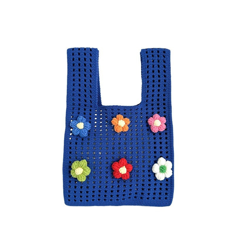 Women's Knitted Wool Version Versatile Hand Carrying Handbags