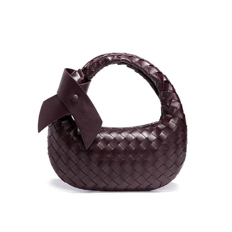 Women's Good Texture Hand Carrying Underarm Hand-woven Summer Handbags