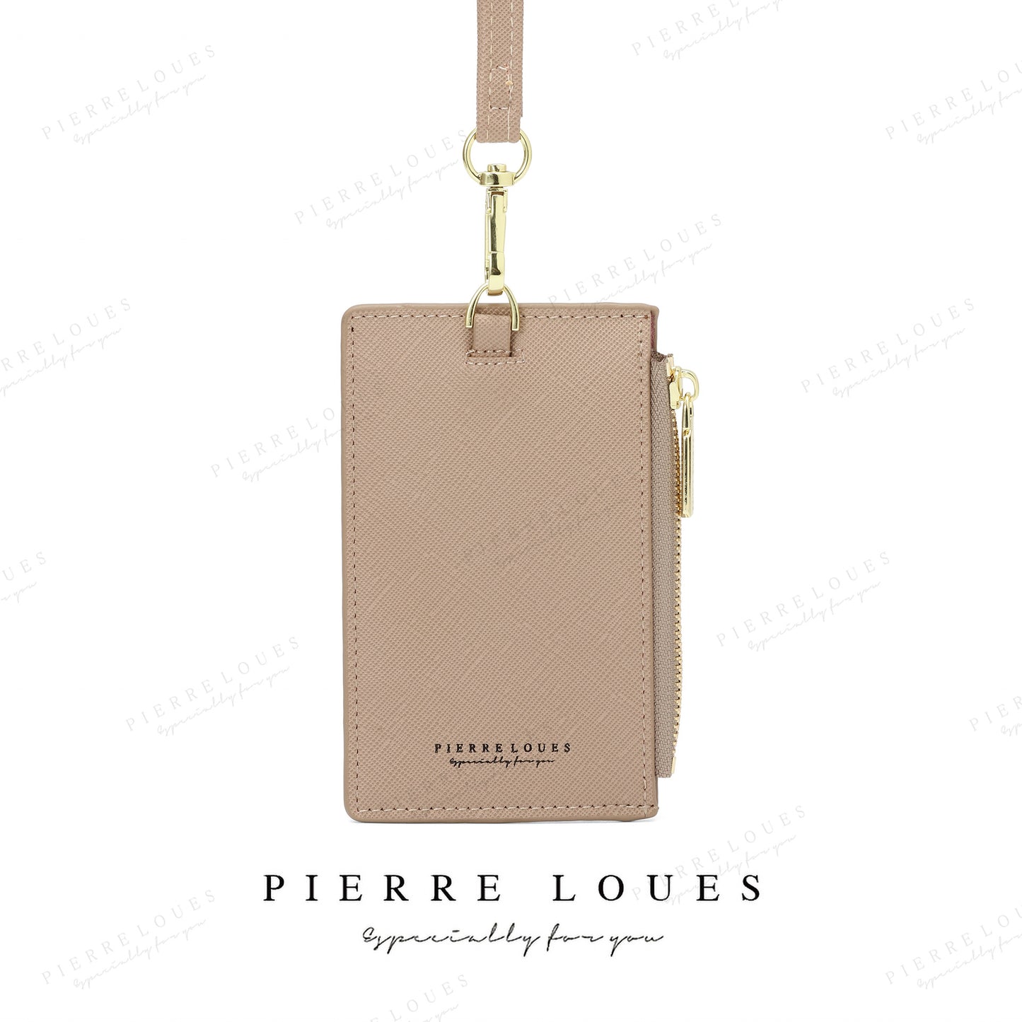 Zipper Clamp Large Capacity Slot Litchi Pattern Card Holder