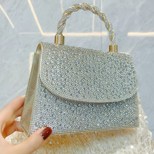 Creative French Diamond Banquet Rhinestone Dinner Evening Bags