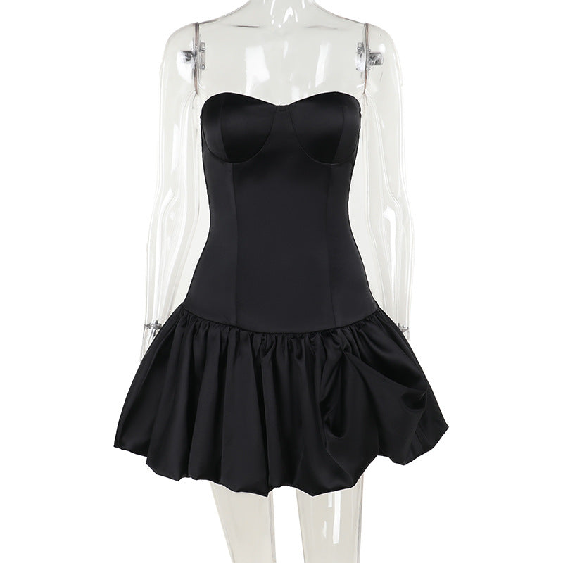 Women's Autumn Fashion Style Elegant Sexy Slim Tube Dresses
