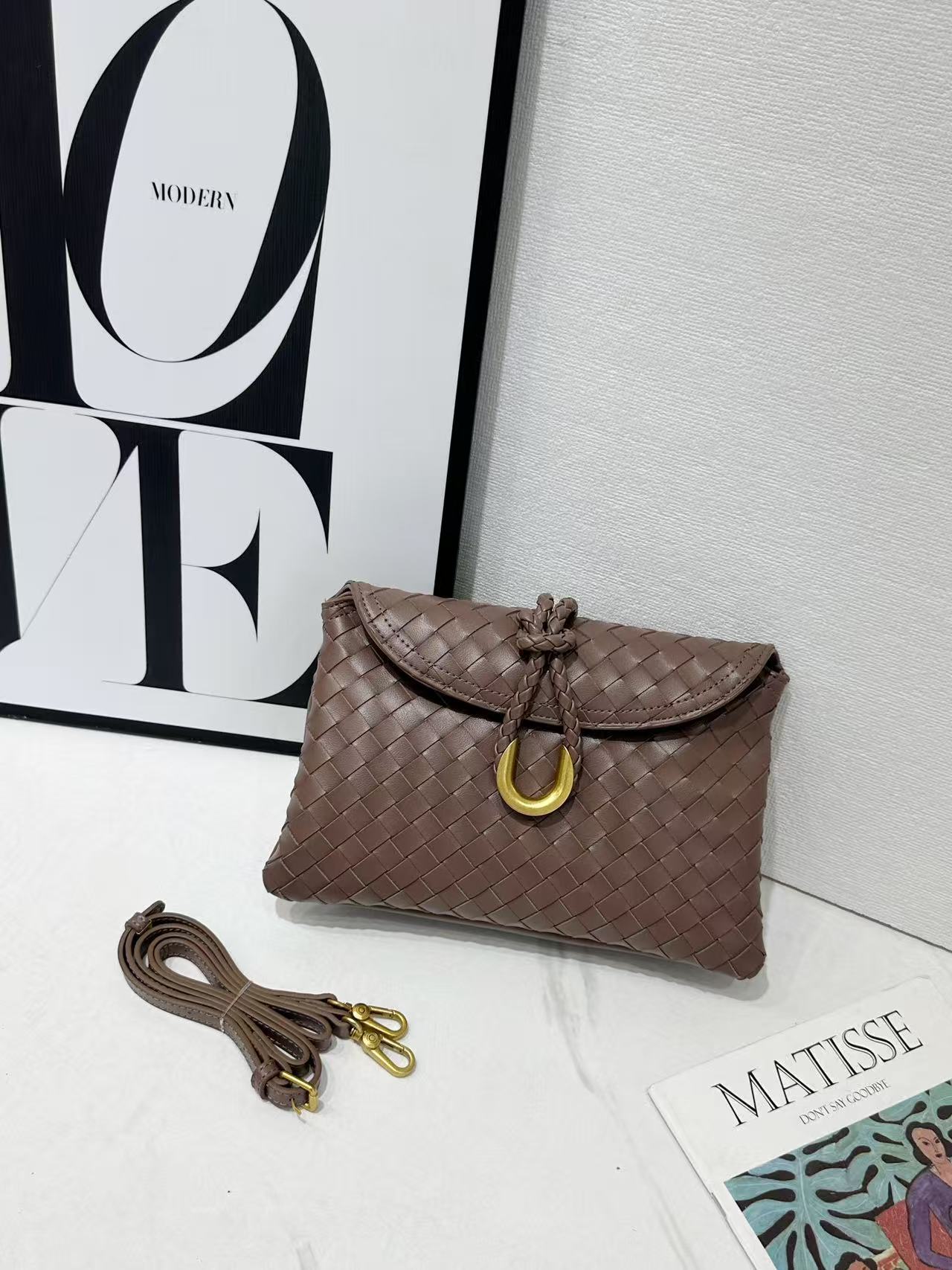 Casual Beautiful Classic Woven Dinner Envelope Small Square Bags