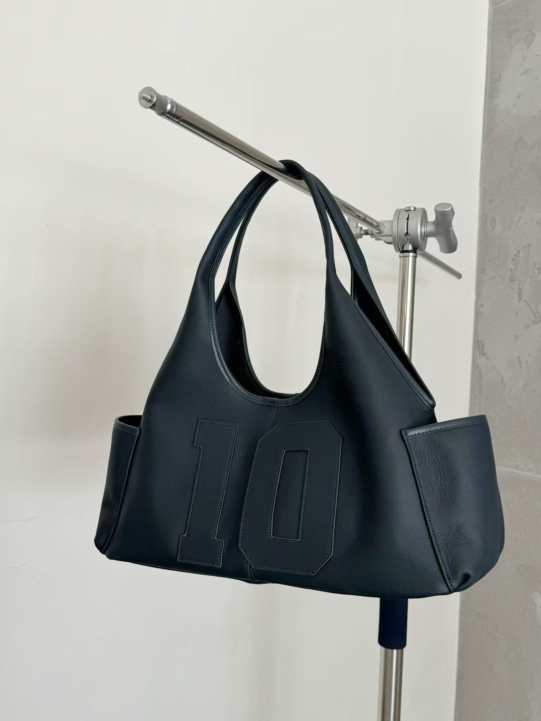 Elegant Versatile Contrast Color Suede Large Handbags