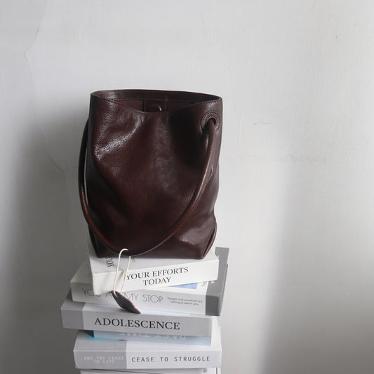 Women's Leather For Vegetable Tanned Cowhide Temperamental Minority Asymmetric Bags