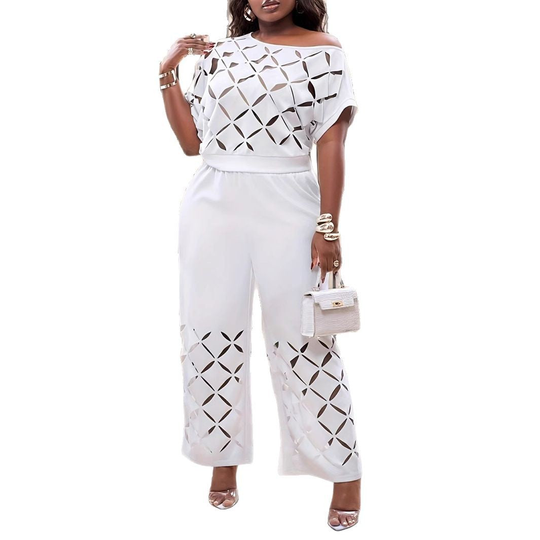 Elegant Solid Color Casual Asymmetric Shoulder Suits