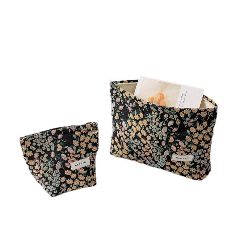 Niche Style Starry Jacquard Portable Makeup Cosmetic Bags