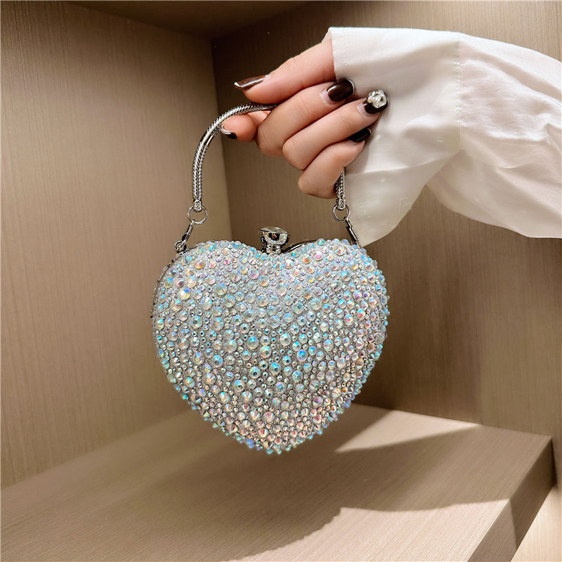 Women's Shape With Diamond Acrylic Dinner Elegant Crossbody Bags