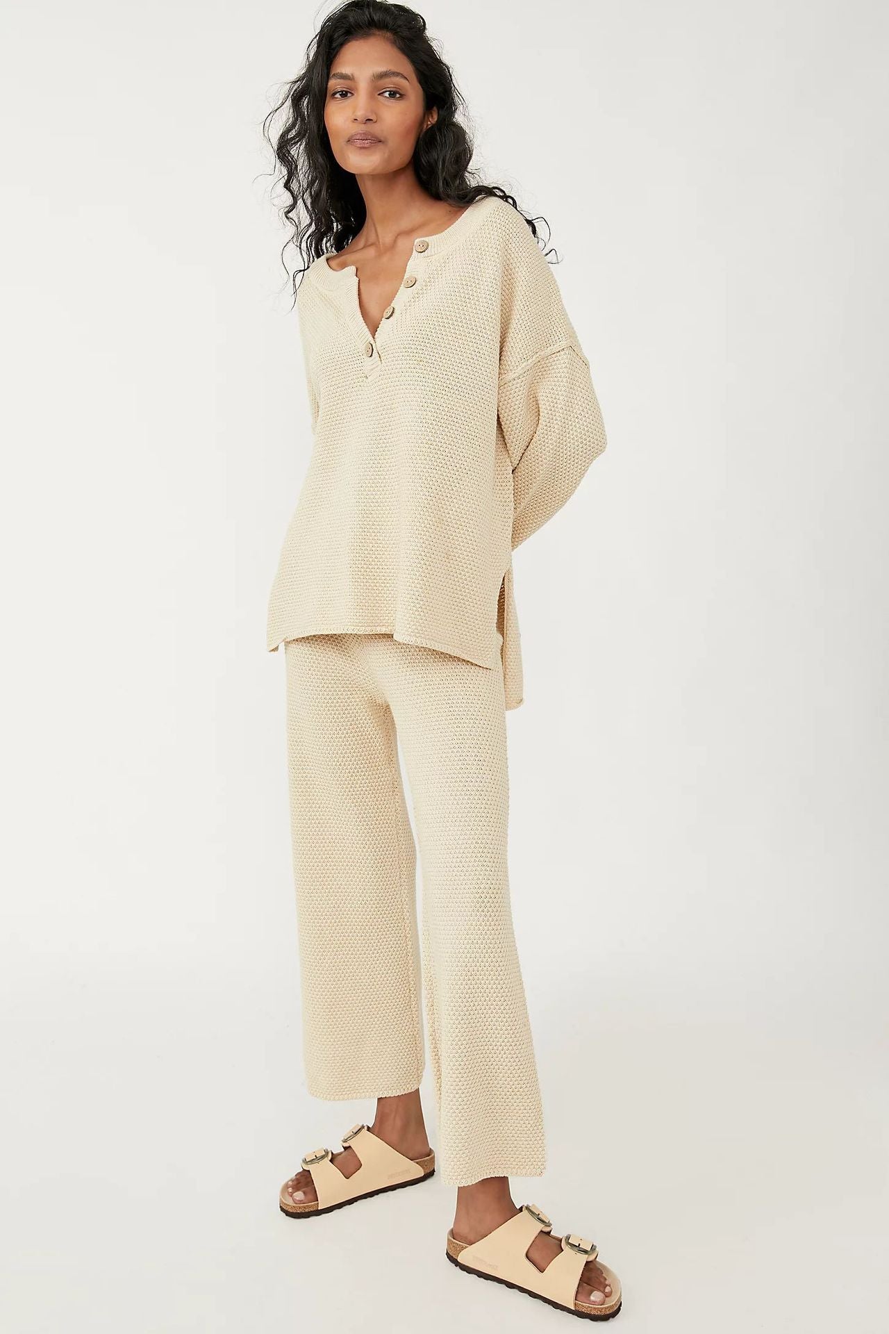 Women's Autumn Knitted Long Sleeve Loose Casual Suits