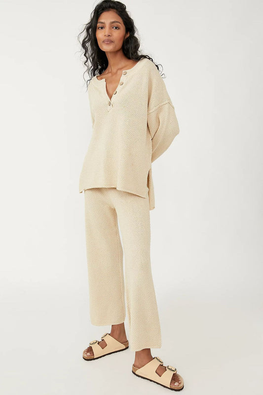 Women's Autumn Knitted Long Sleeve Loose Casual Suits